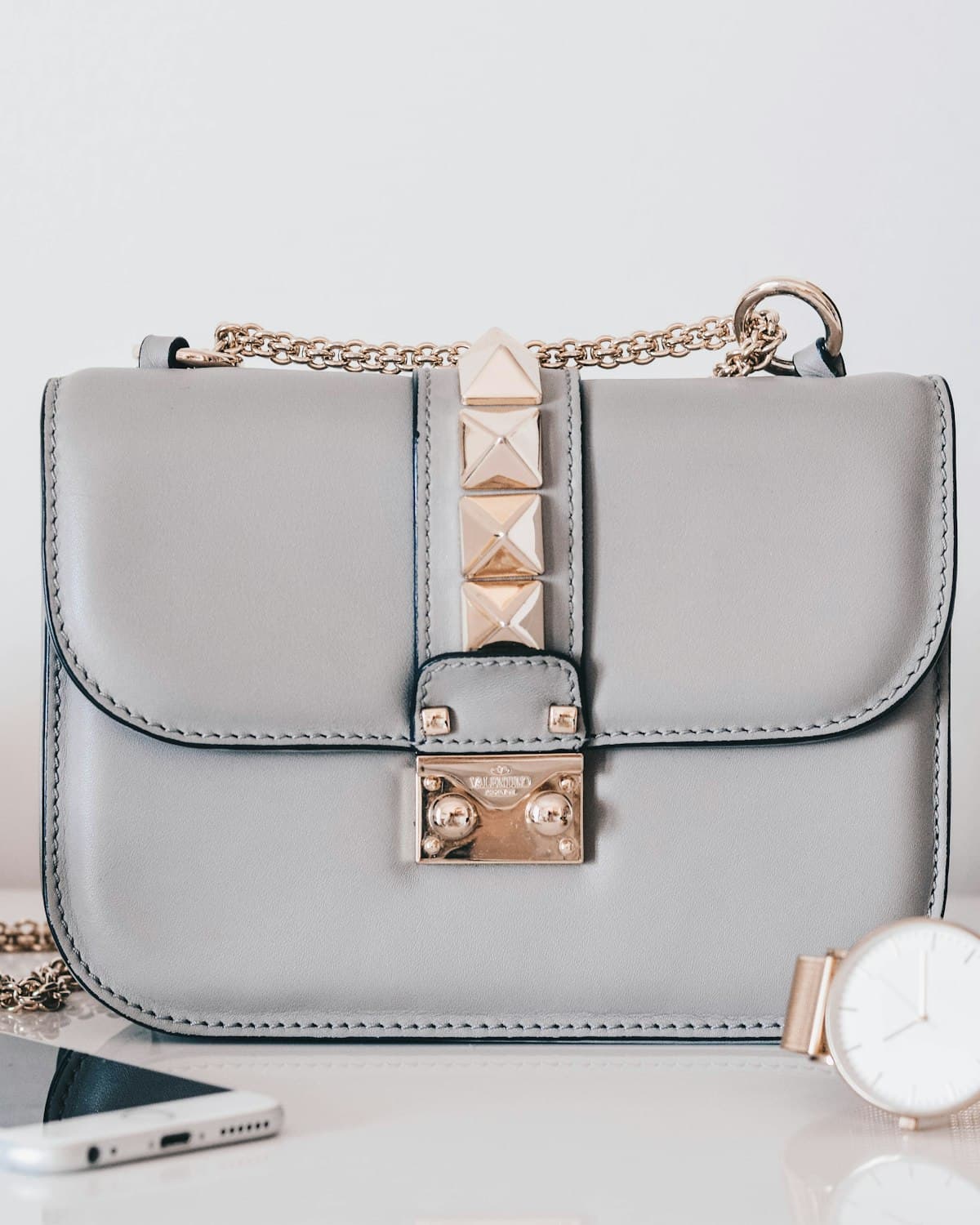 Mini Top-Handle Kelly-Style Bag, view 3