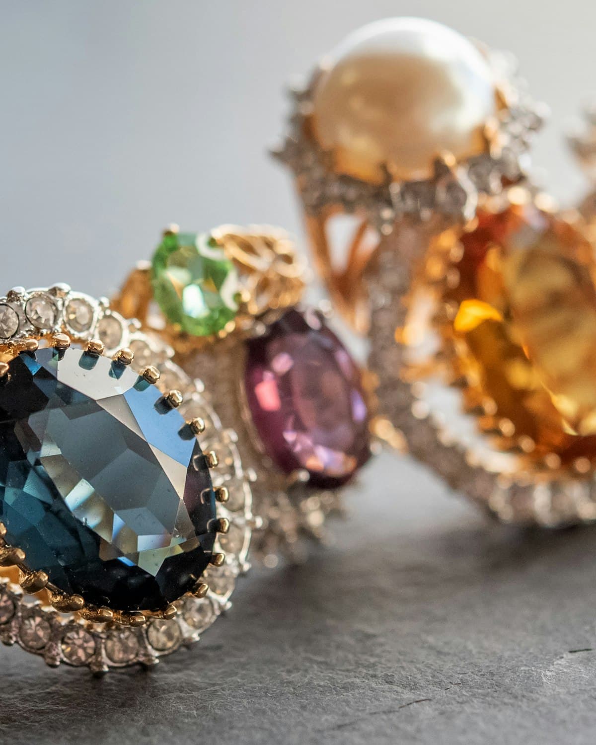 Emerald Cocktail Ring, view 1