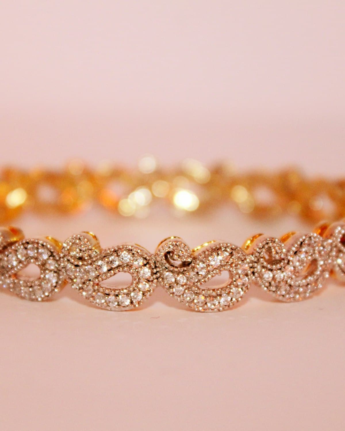 Gold Link Bracelet, view 1